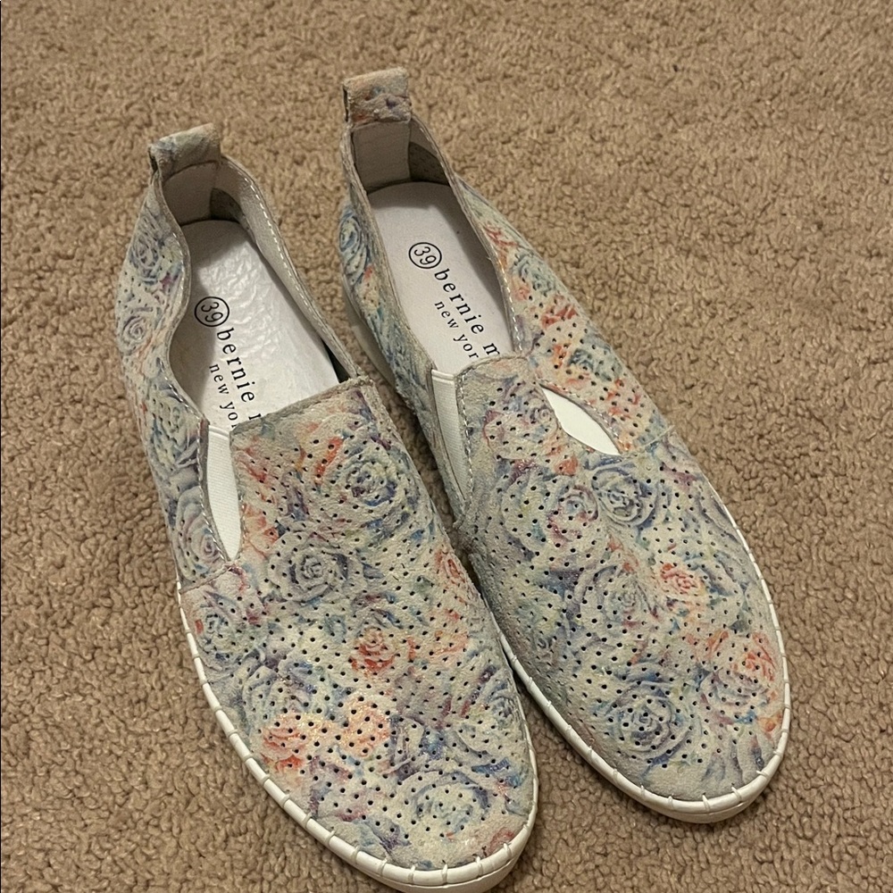 bernie mev. Multicolor Floral Slip-On Shoes